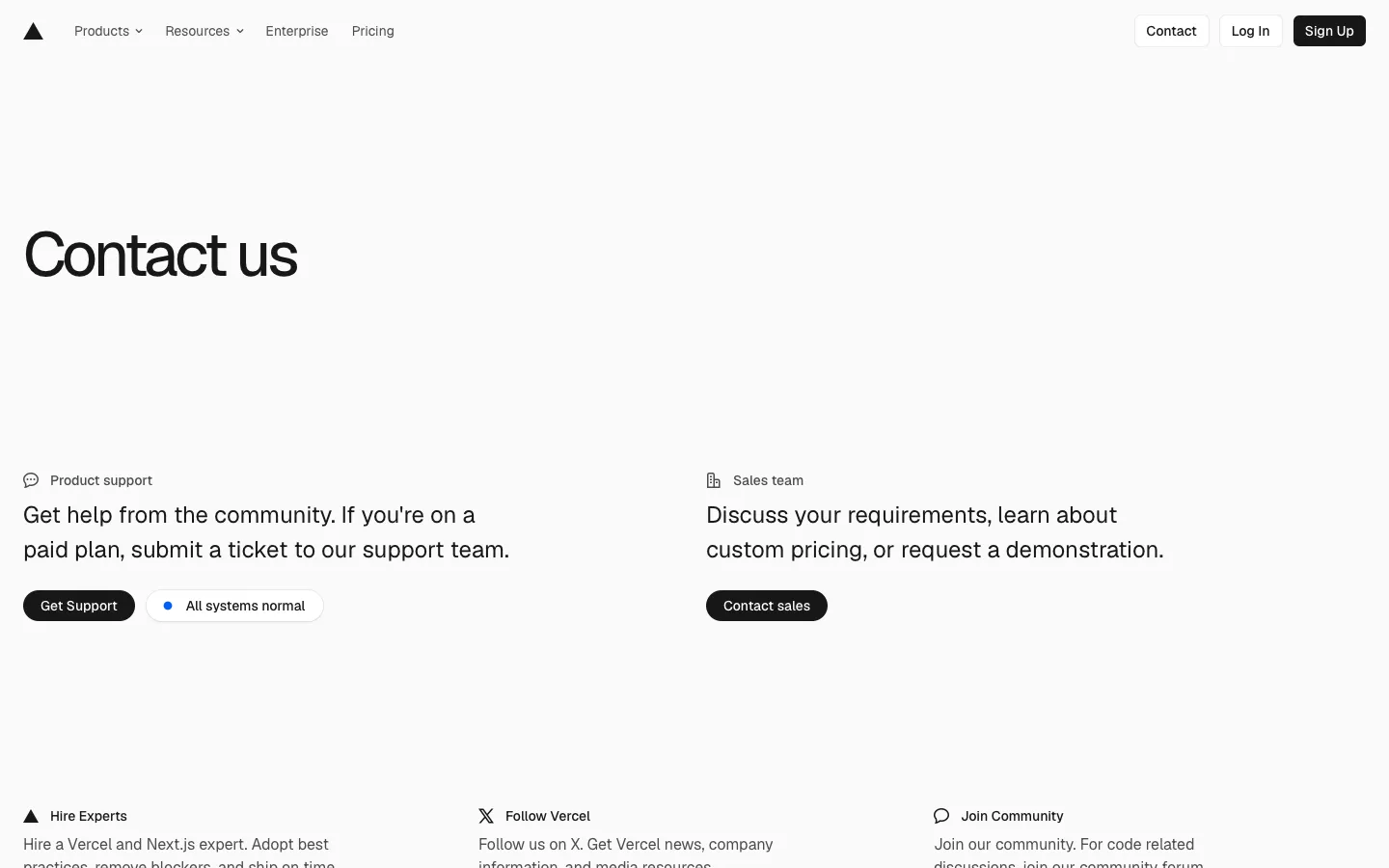 vercel.com - Contact Screenshot Preview