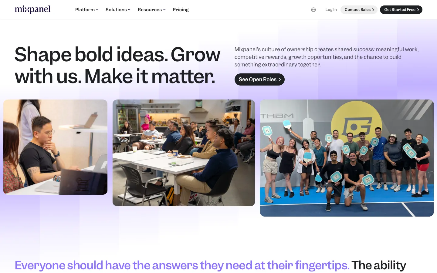 mixpanel.com - Careers Screenshot Preview