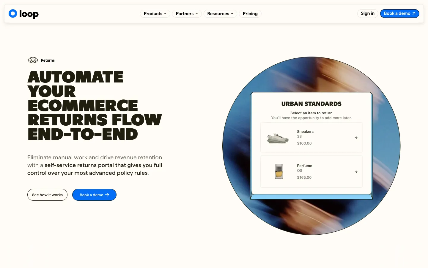 loopreturns.com - Product Screenshot Preview