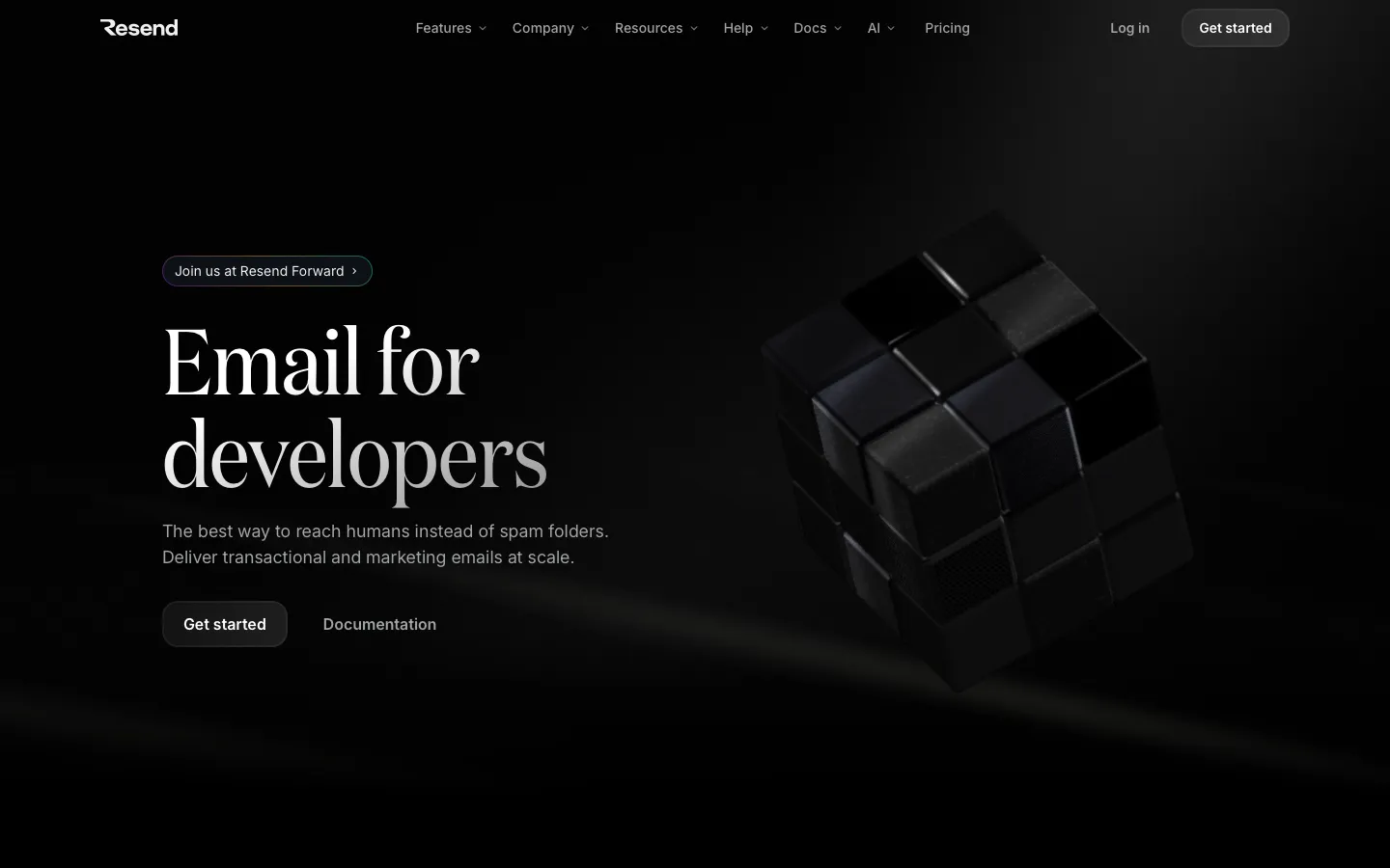 resend.com - Landing Screenshot Preview