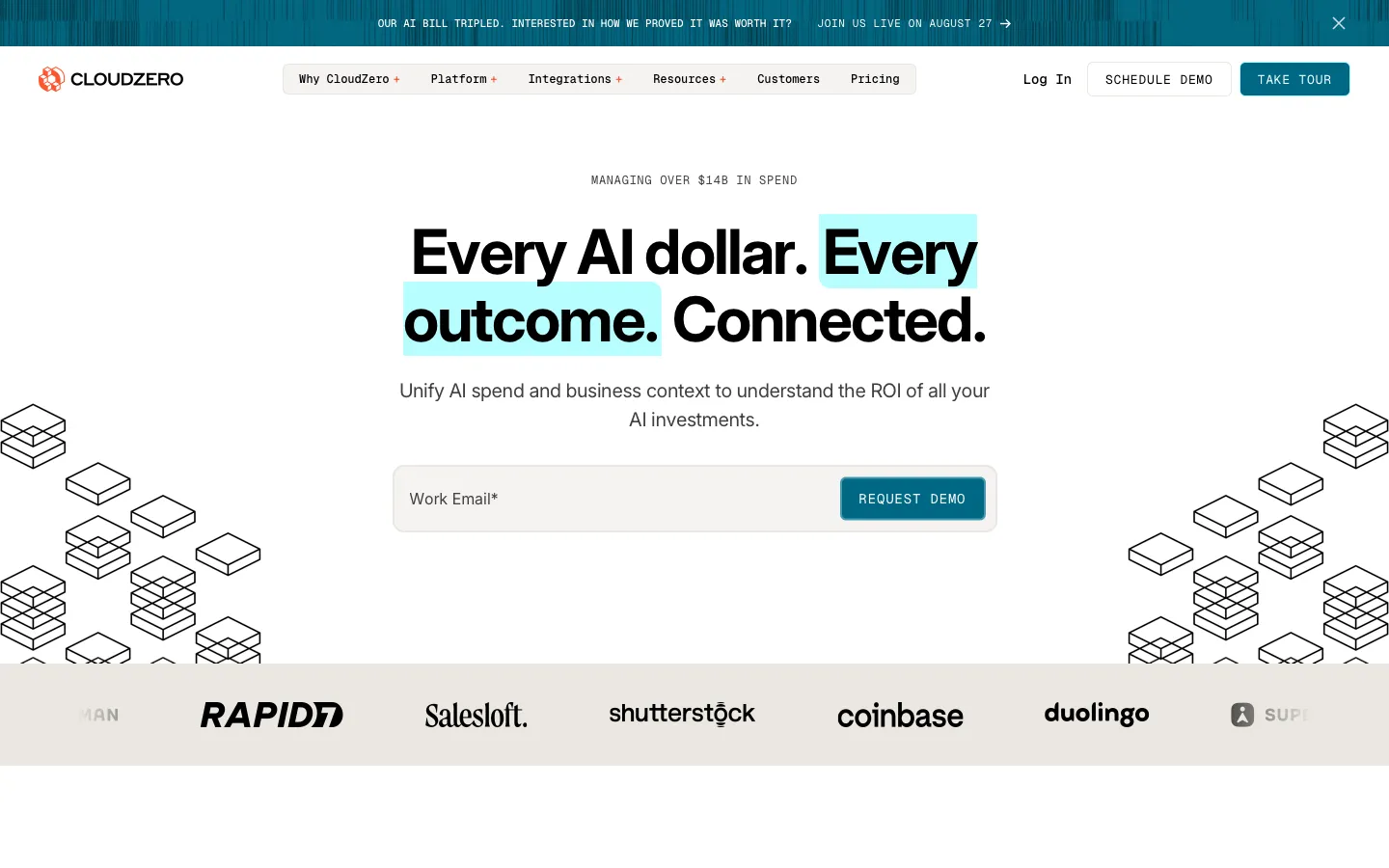 cloudzero.com - Landing Screenshot Preview