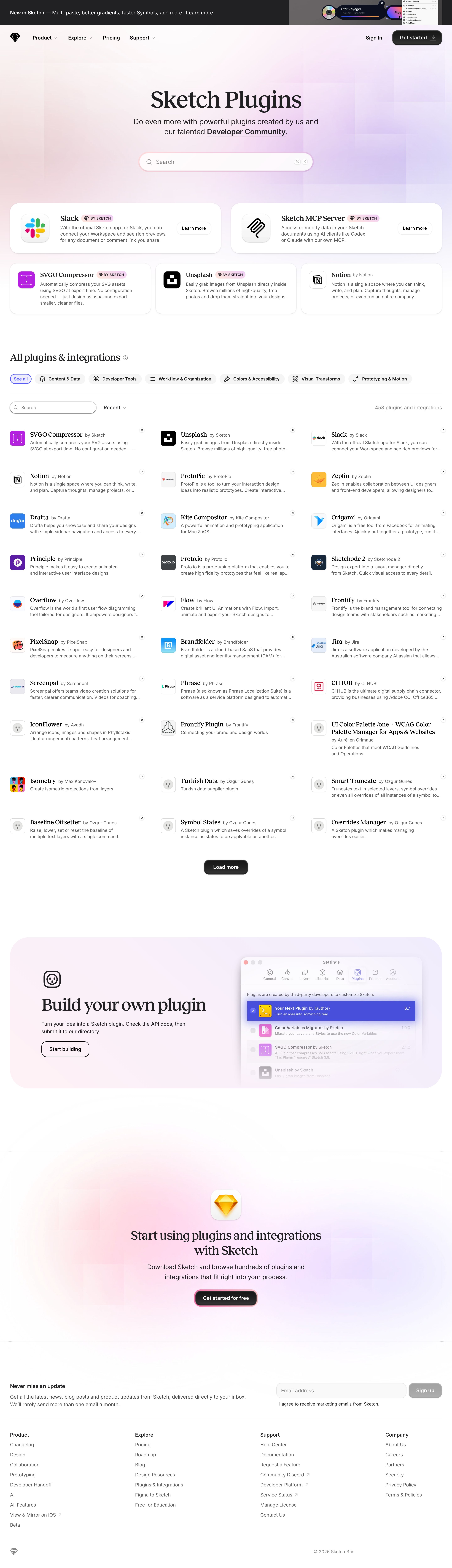 sketch.com - Sketch Plugins & Integrations – Extend Your Design Workflow · Sketch - Desktop - Tue Aug 04 2026 23:44:44 GMT+0000 (Coordinated Universal Time) Screenshot