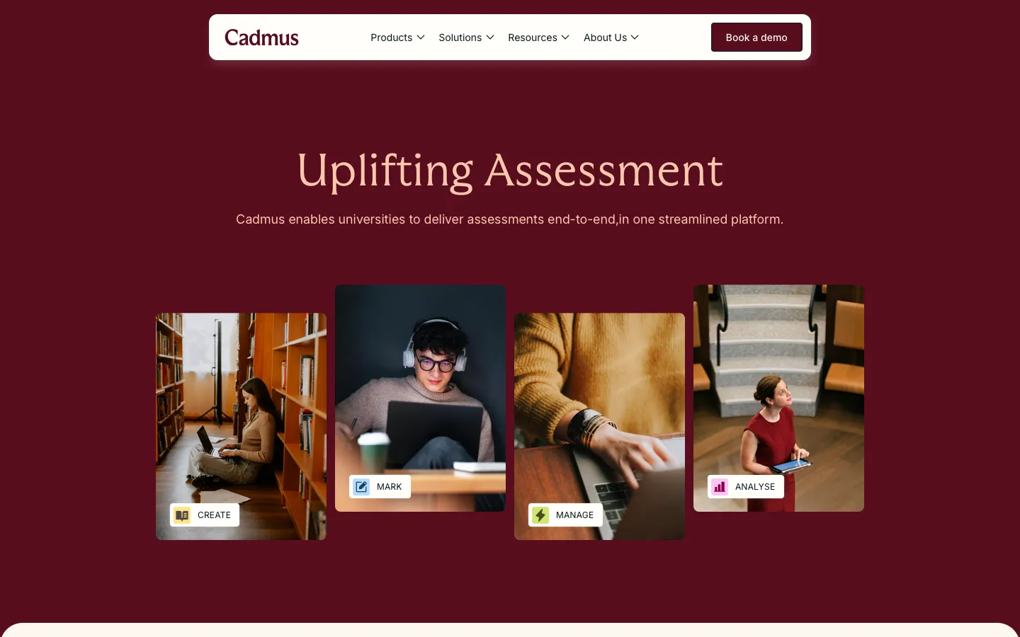cadmus.io - Landing Screenshot Preview