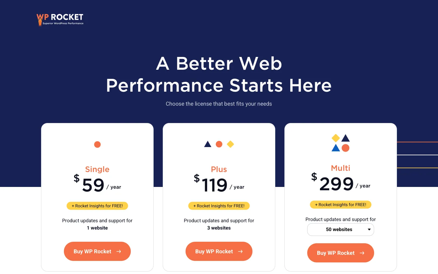 wp-rocket.me - Pricing Screenshot Preview