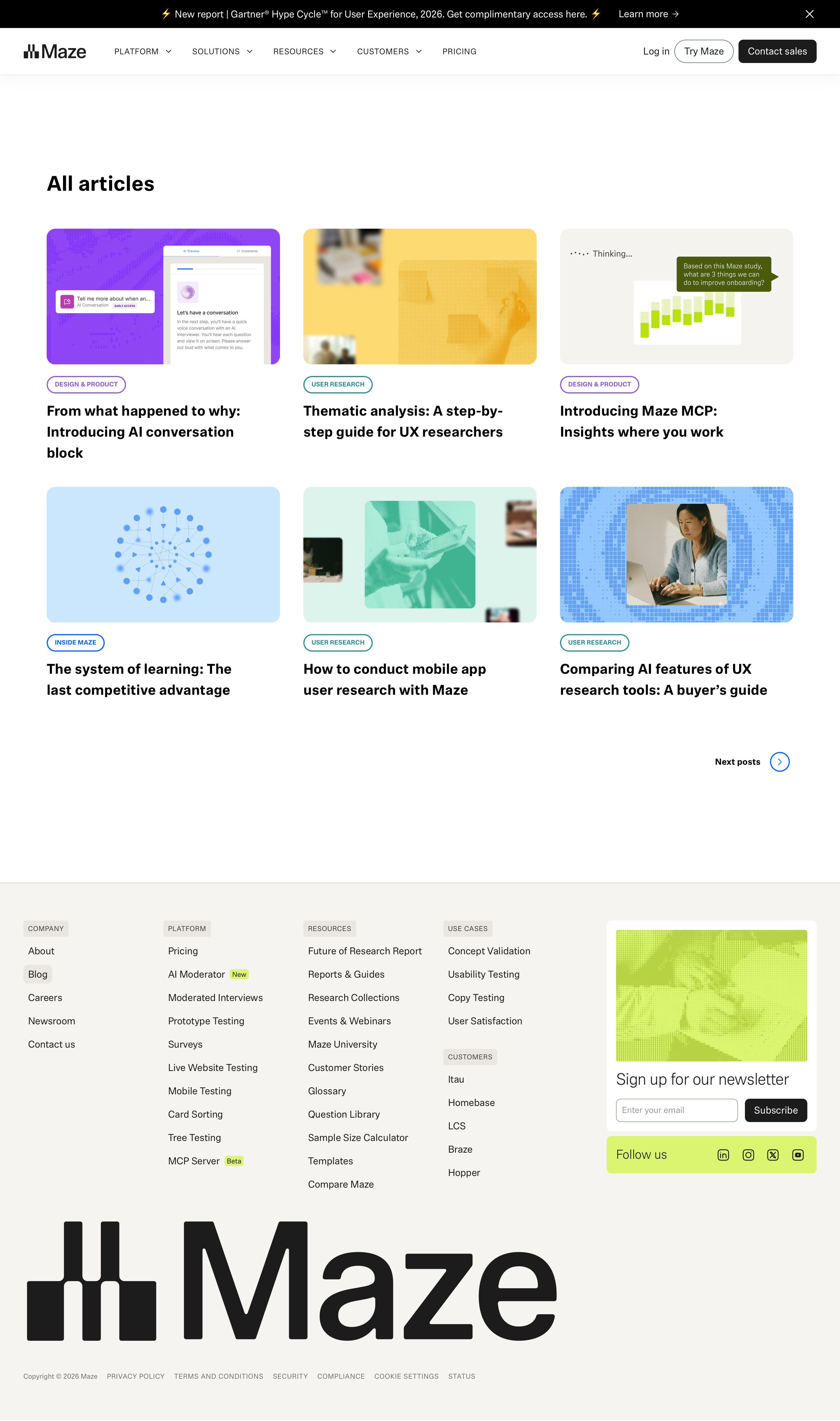 maze.co - In the Loop by Maze | Company Blog - Desktop Screenshot