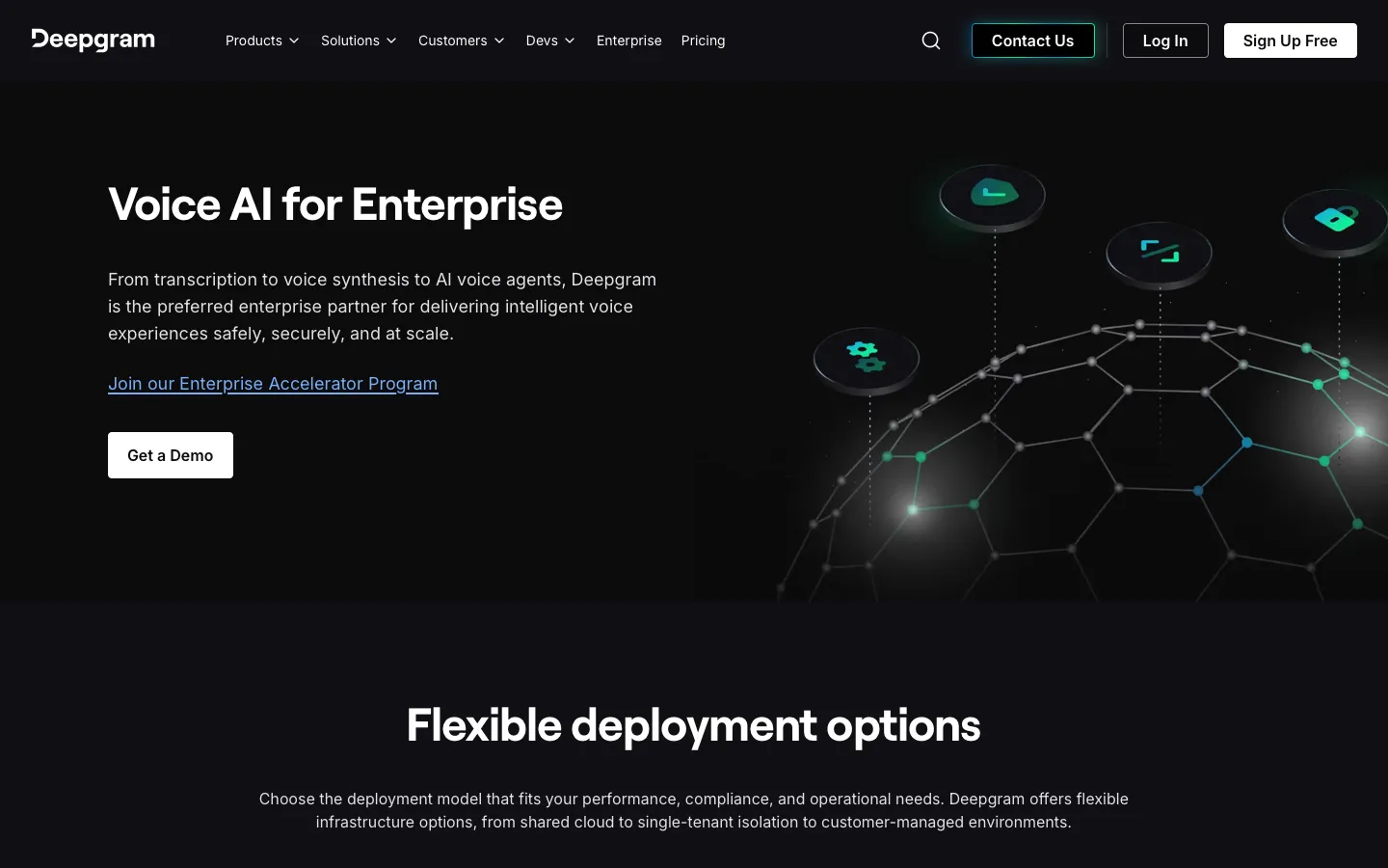 deepgram.com - Enterprise Screenshot Preview