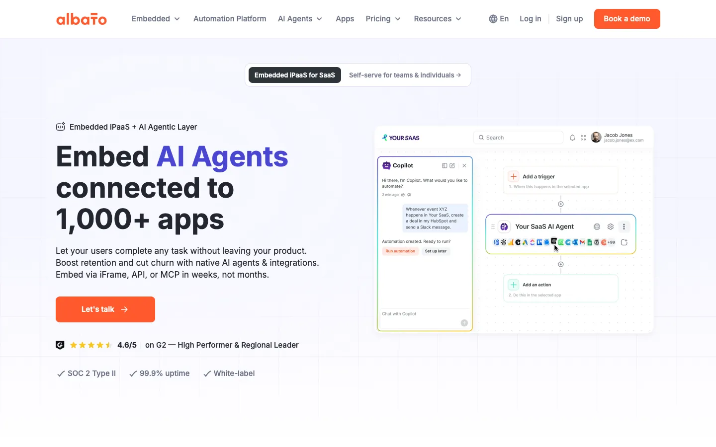 albato.com - Landing Screenshot Preview
