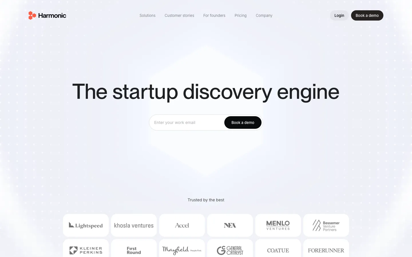 harmonic.ai - Landing Screenshot Preview