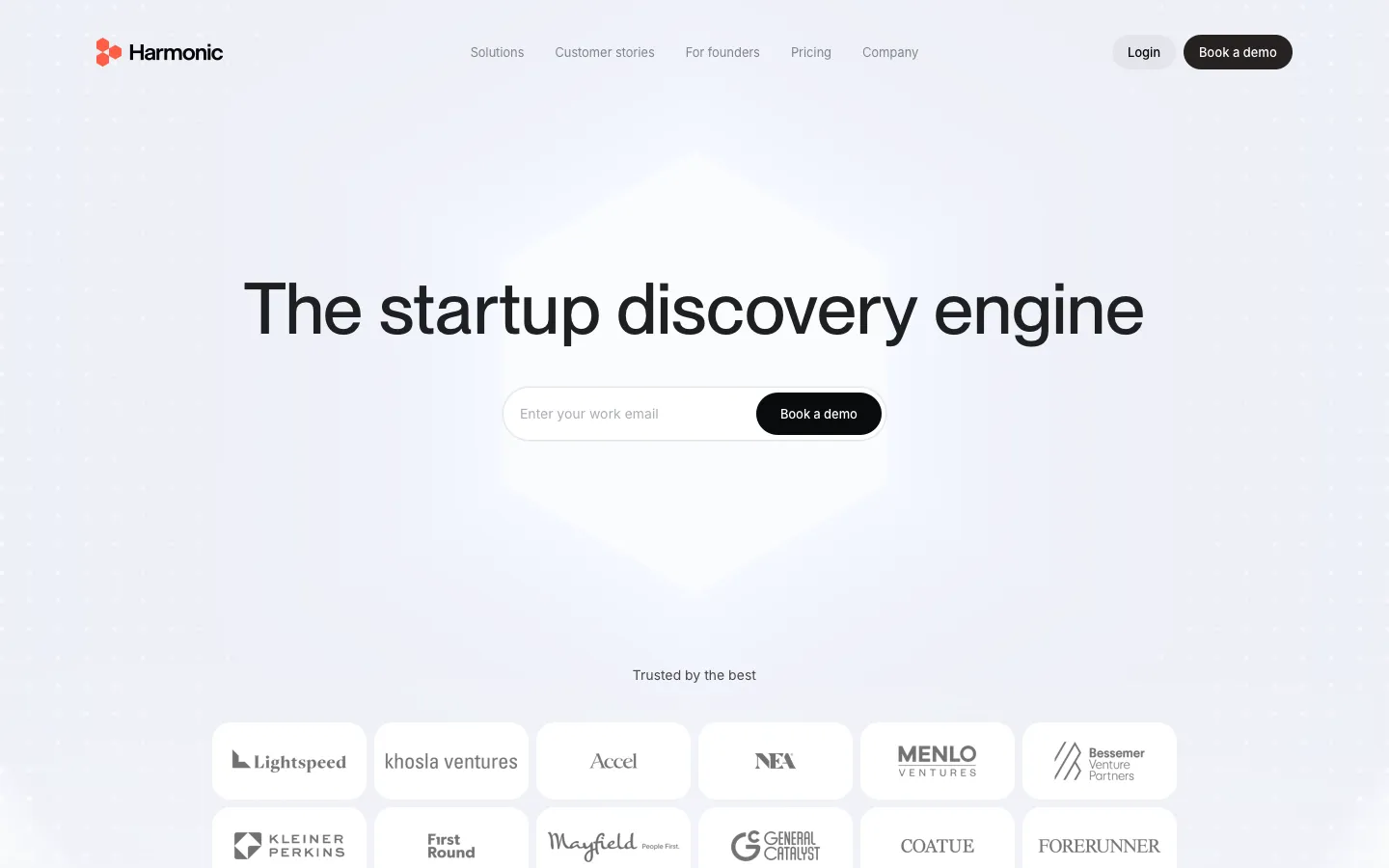 harmonic.ai - Landing Screenshot Preview