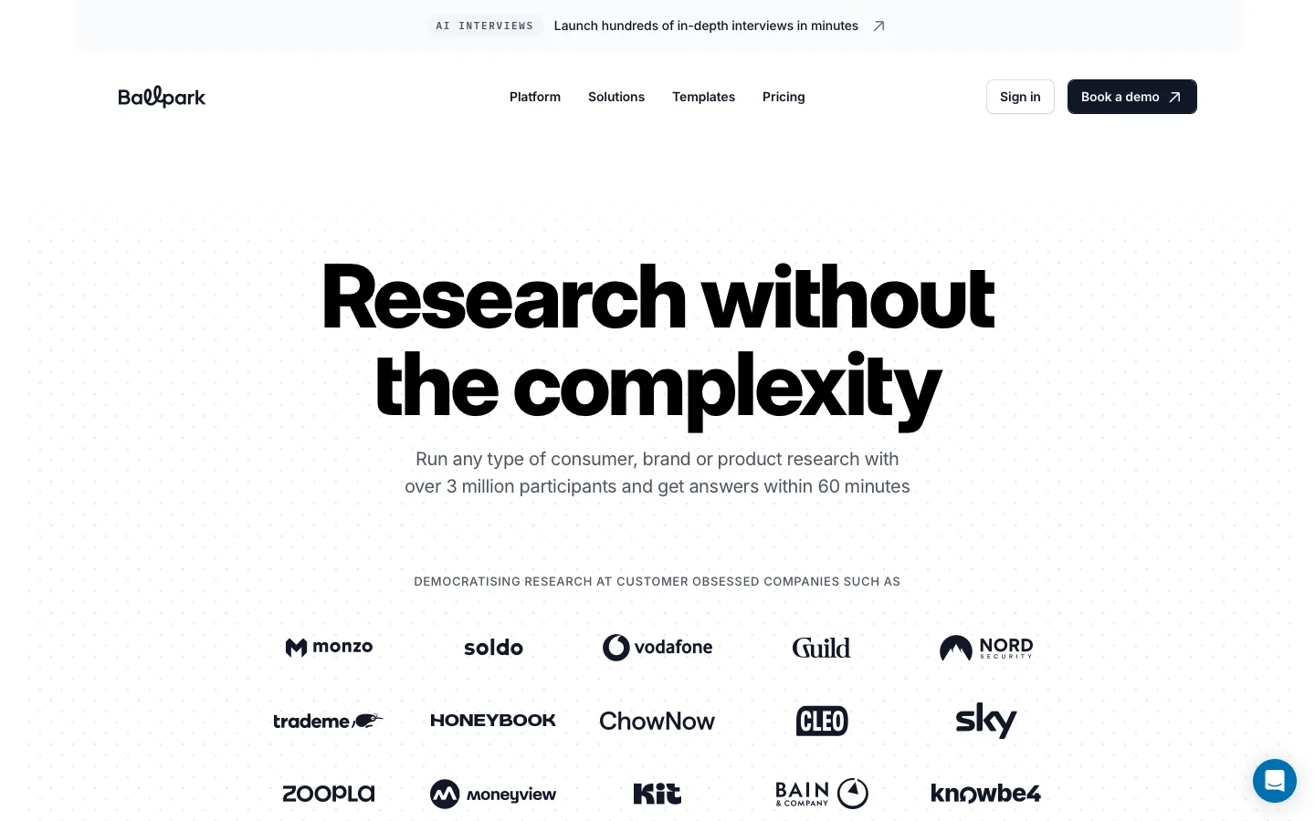ballparkhq.com - Landing Screenshot Preview