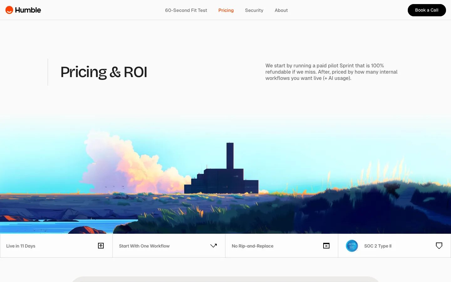 humbleops.ai - Pricing Screenshot Preview