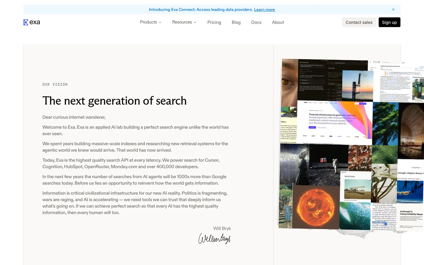exa.ai - About Screenshot Preview