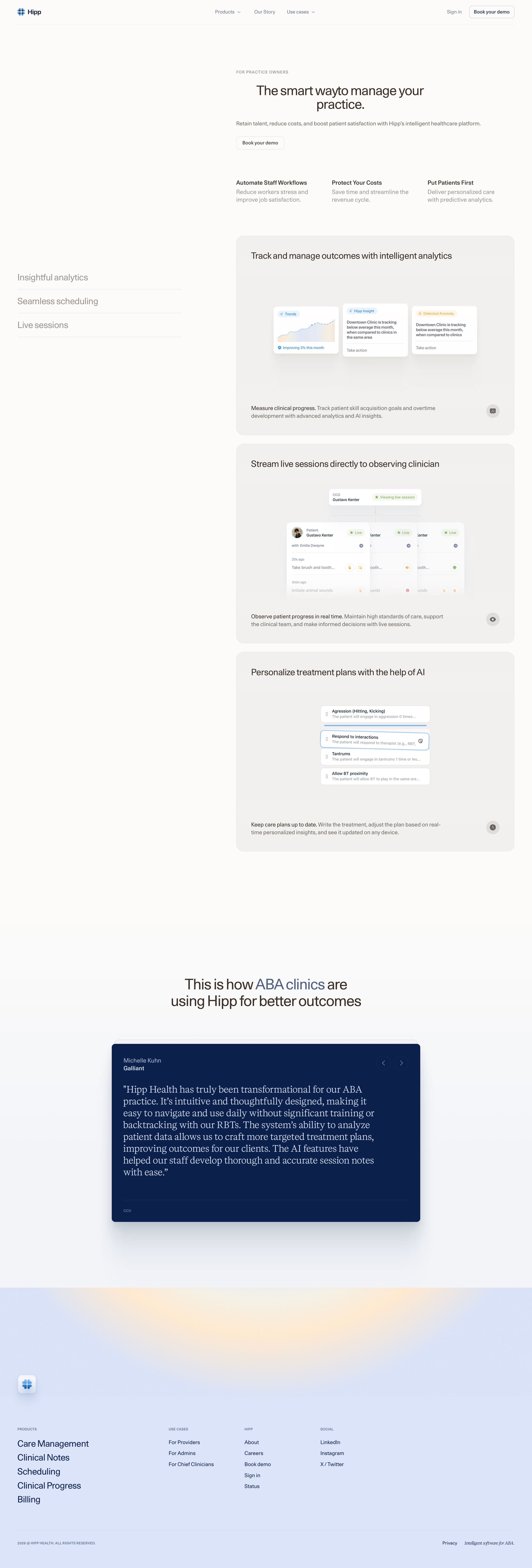 hipp.health - Hipp for Practice Owners | Hipp Health - Desktop - Mon Jul 27 2026 13:41:02 GMT+0000 (Coordinated Universal Time) Screenshot