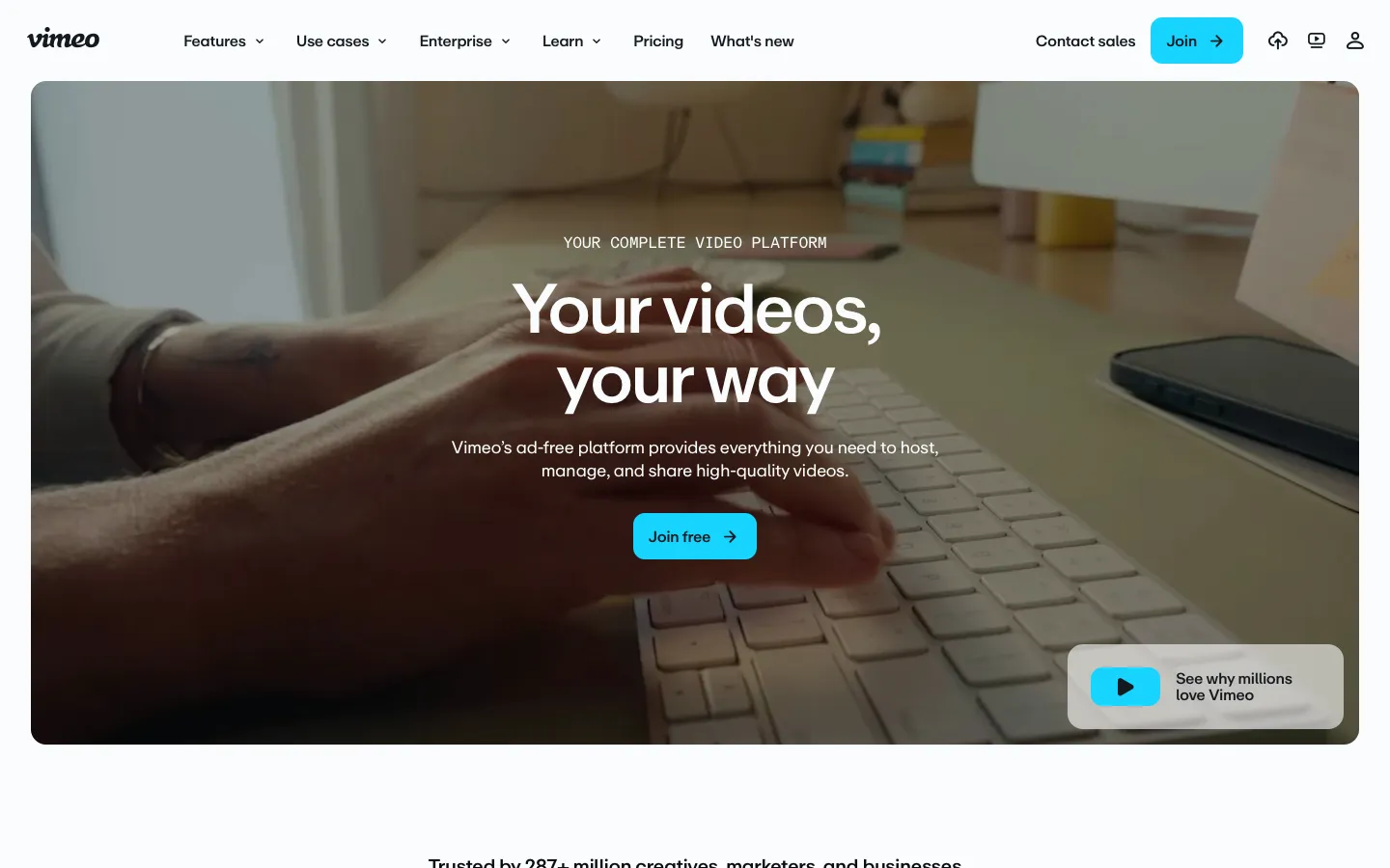 vimeo.com - Landing Screenshot Preview