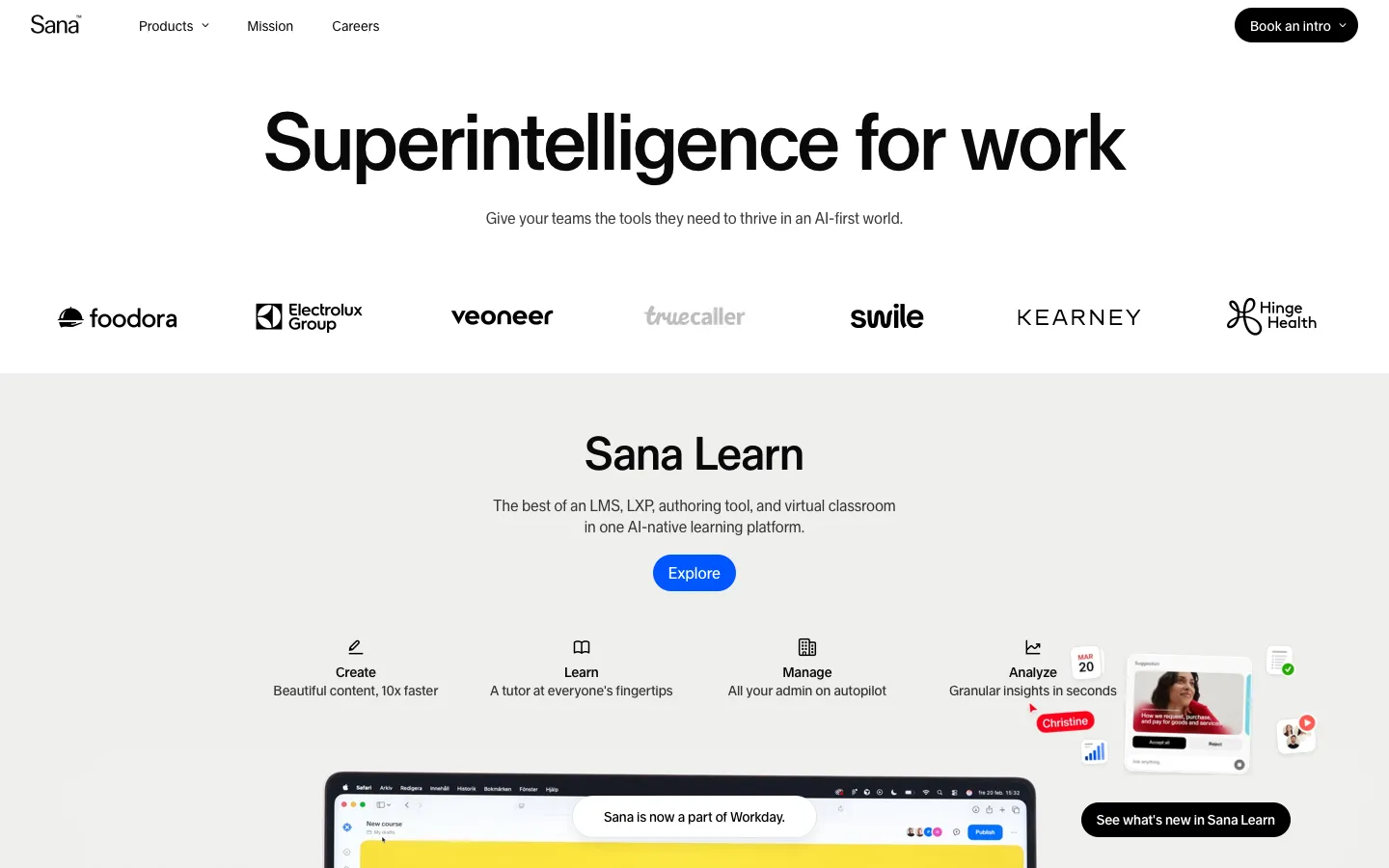 sanalabs.com - Landing Screenshot Preview