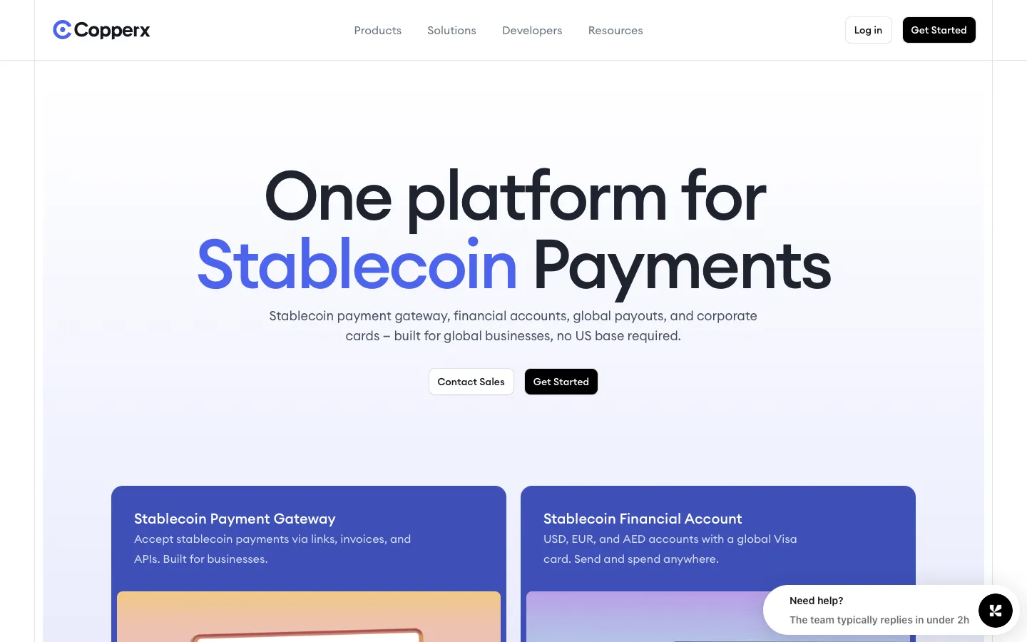 copperx.io - Landing Screenshot Preview