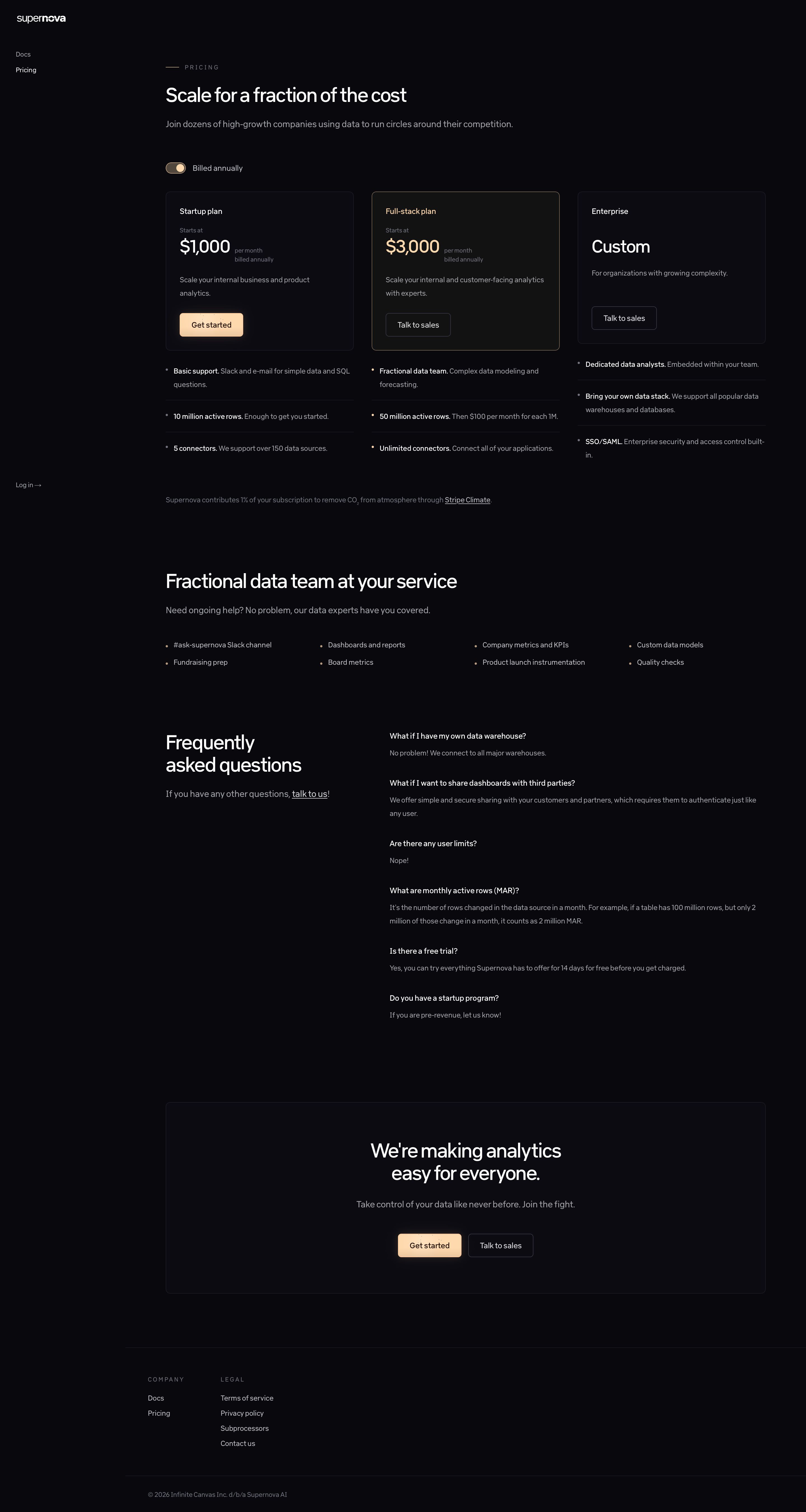 canvasapp.com - Pricing · Supernova - Desktop - Thu Aug 06 2026 06:33:17 GMT+0000 (Coordinated Universal Time) Screenshot