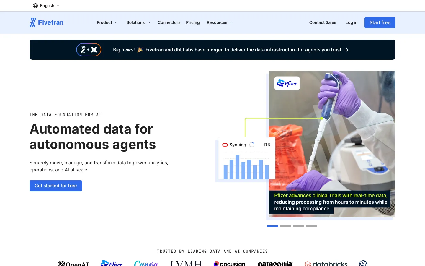fivetran.com - Landing Screenshot Preview