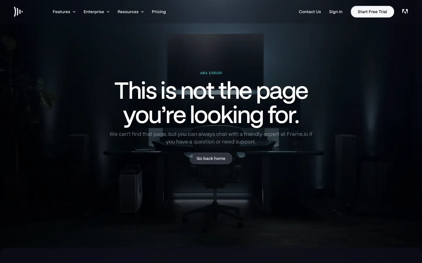 frame.io - 404 Screenshot Preview