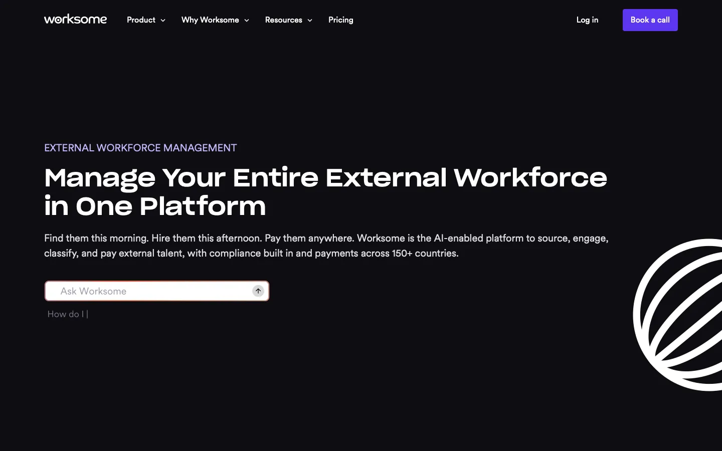 worksome.com - Landing Screenshot Preview