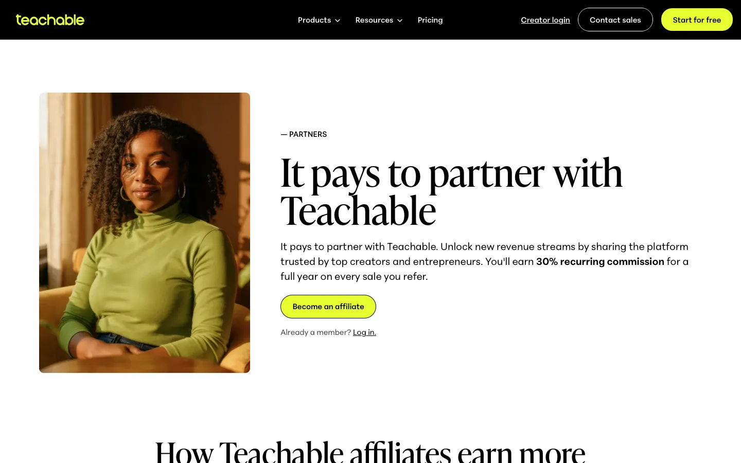 teachable.com - Partners Screenshot Preview