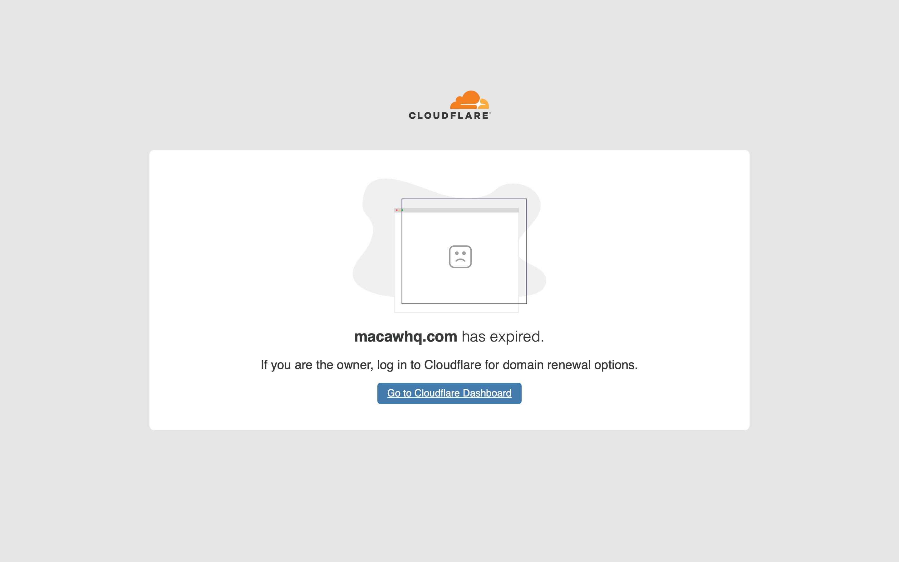 macawhq.com - Cloudflare Registrar - Desktop - Thu Jul 30 2026 21:17:06 GMT+0000 (Coordinated Universal Time) Screenshot