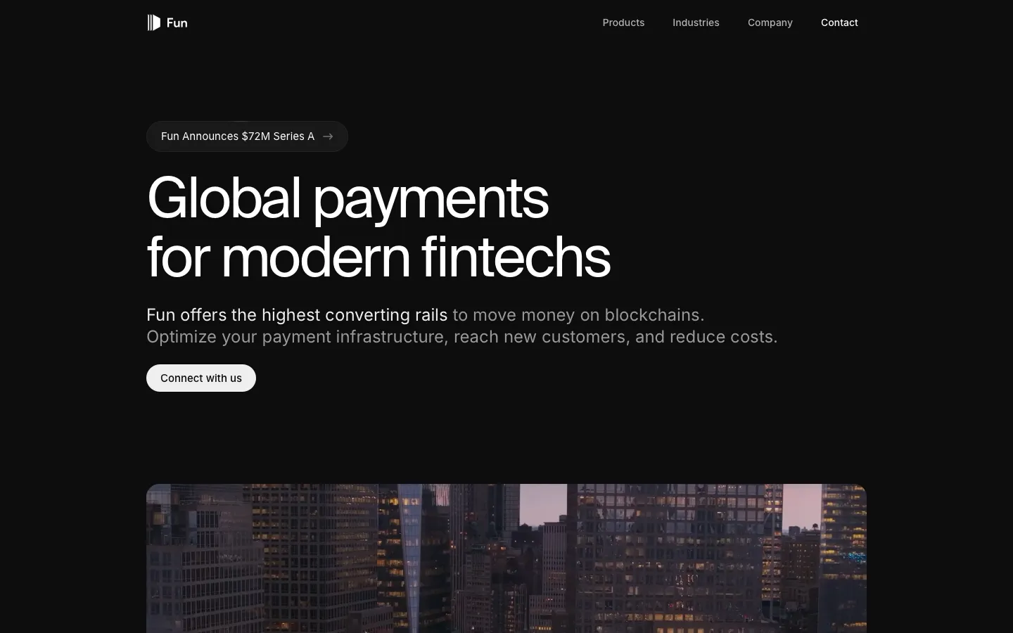 fun.xyz - Landing Screenshot Preview