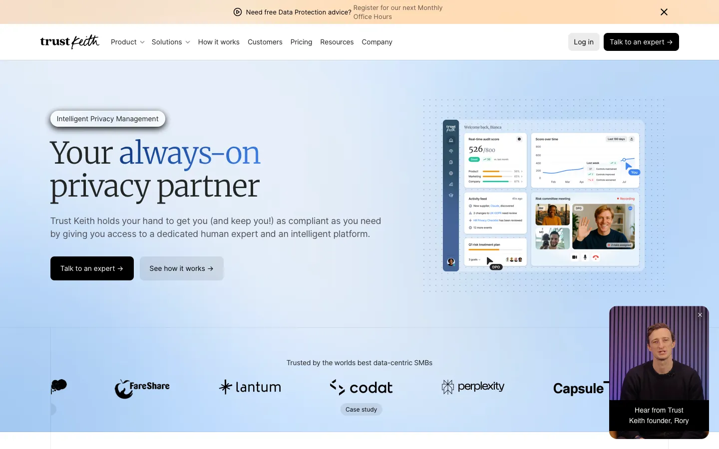 trustkeith.co - Landing Screenshot Preview