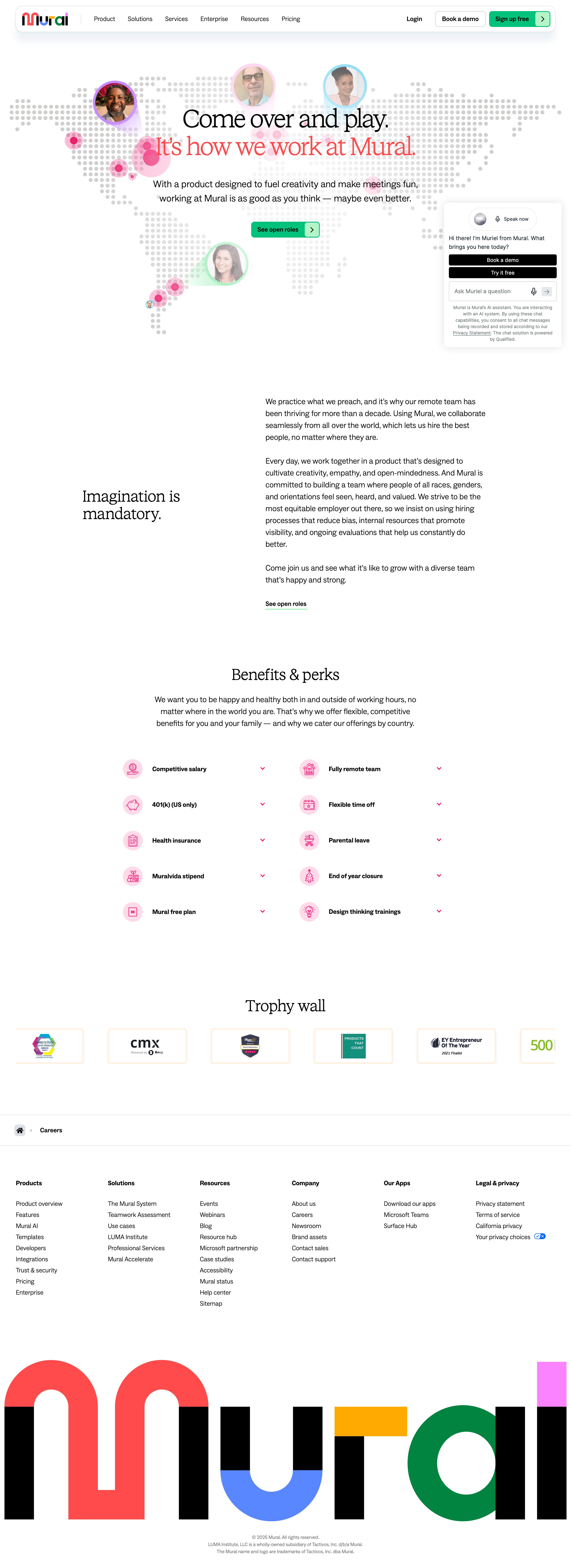 mural.co - Explore career opportunities | Mural - Desktop Screenshot