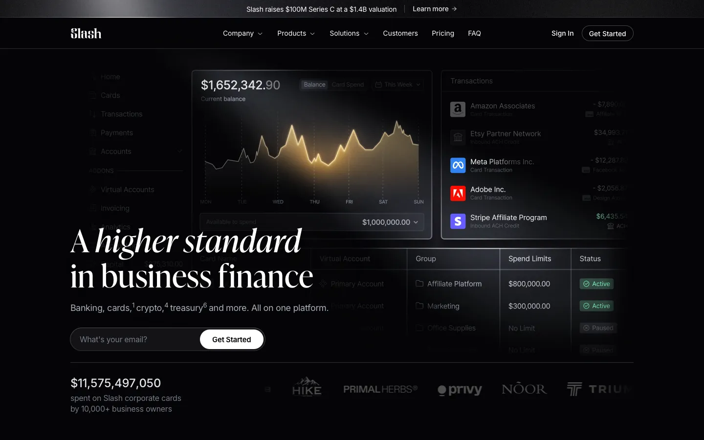 slash.com - Landing Screenshot Preview