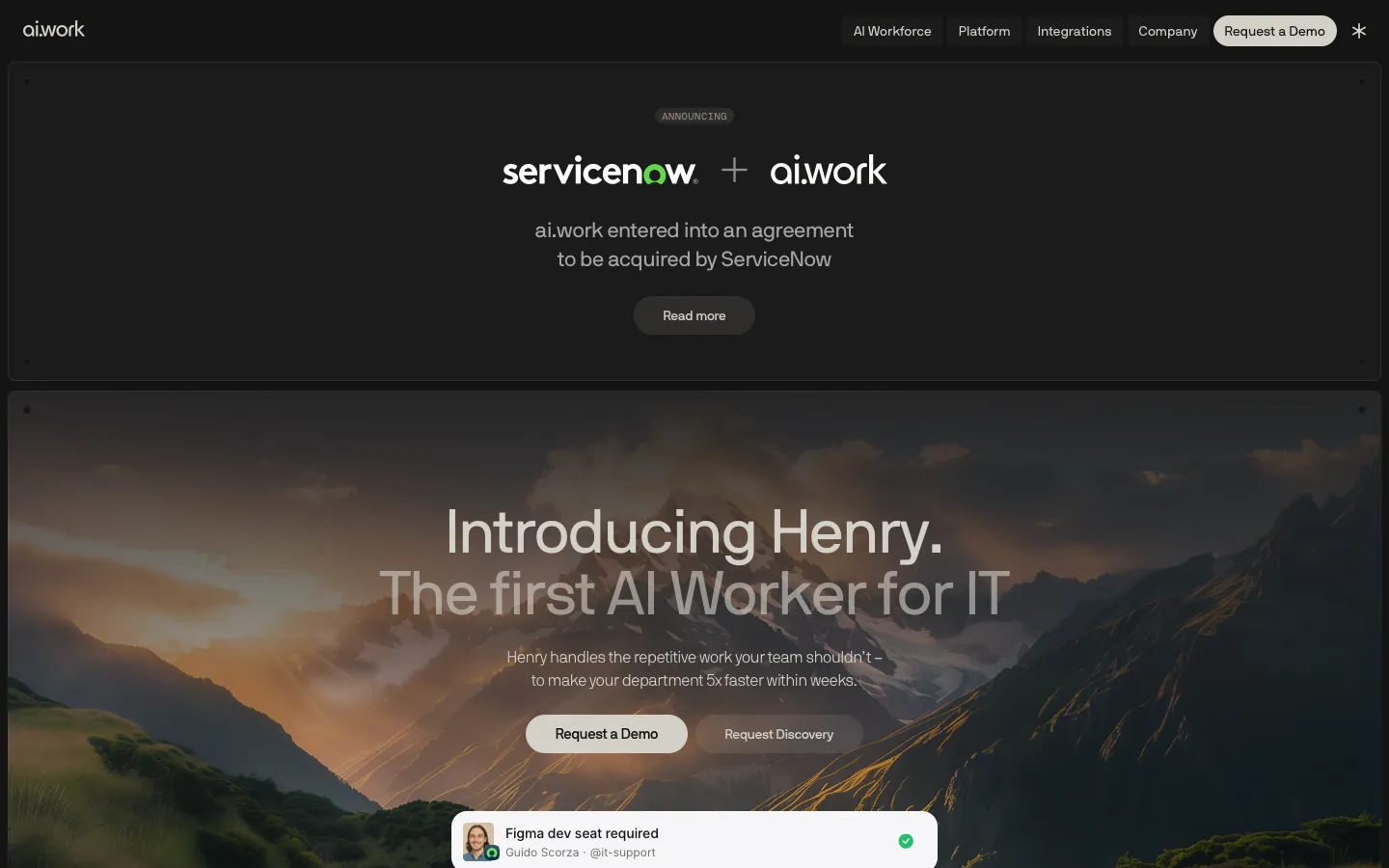 ai.work - Landing Screenshot Preview