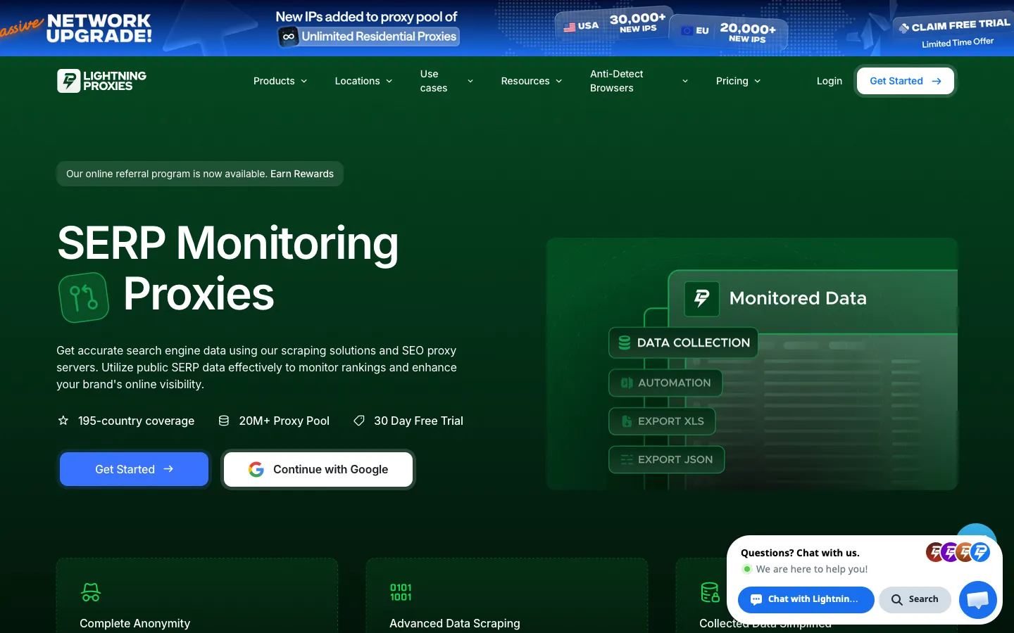 lightningproxies.net - Use Cases Screenshot Preview