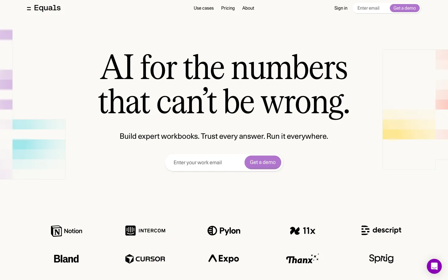 equals.com - Landing Screenshot Preview