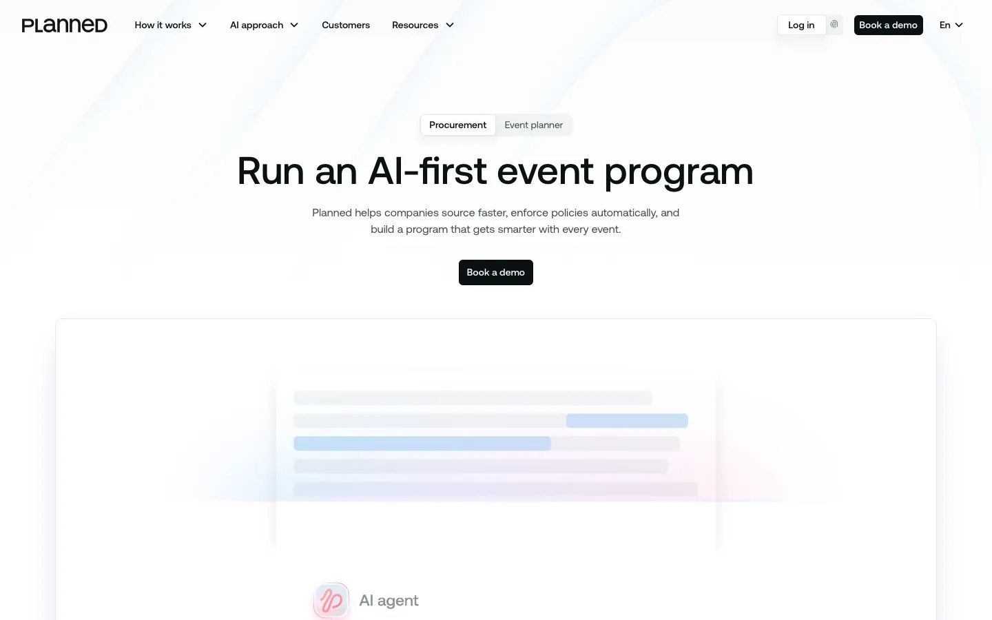 planned.com - Landing Screenshot Preview