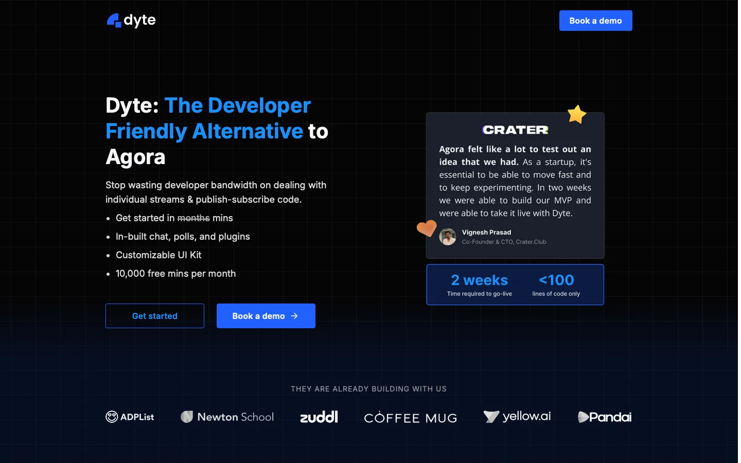 dyte.io - Compare Screenshot Preview