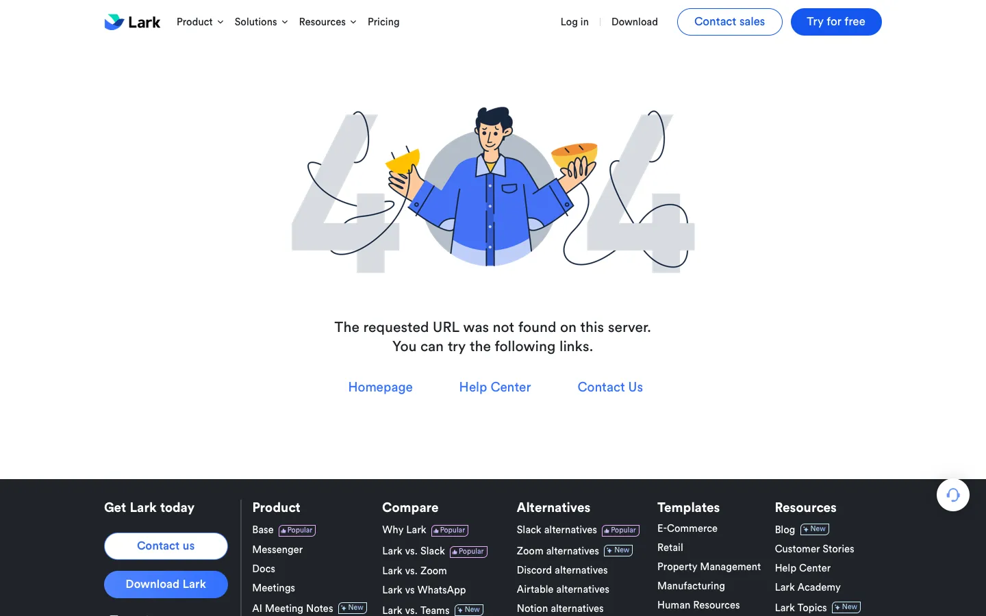 larksuite.com - 404 Screenshot Preview