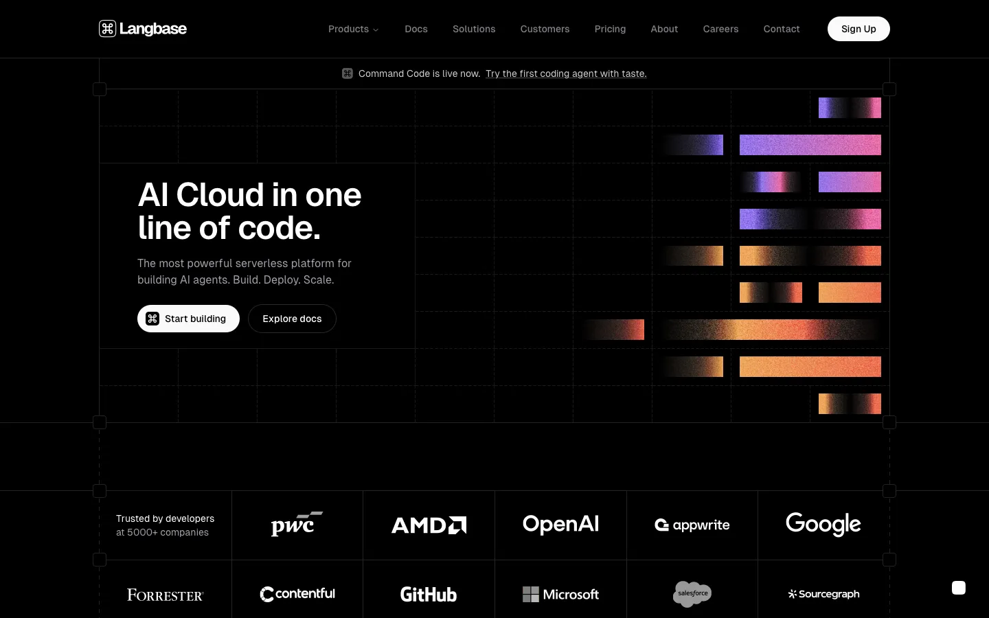 langbase.com - Landing Screenshot Preview
