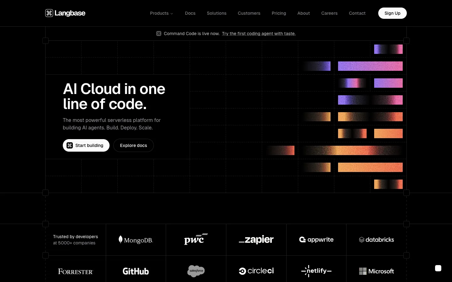 langbase.com - Landing Screenshot Preview