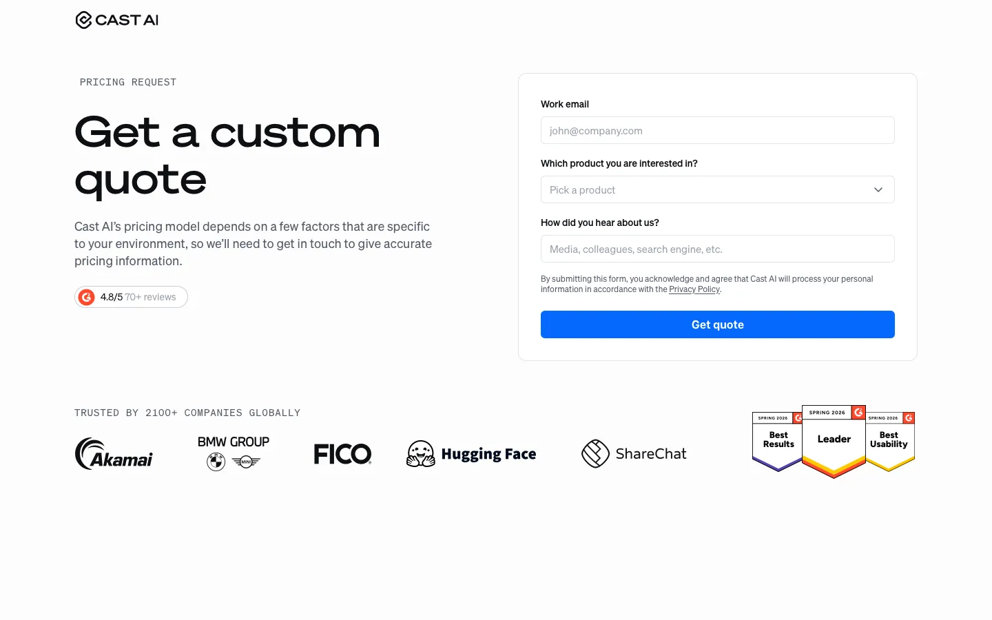 cast.ai - Pricing Screenshot Preview