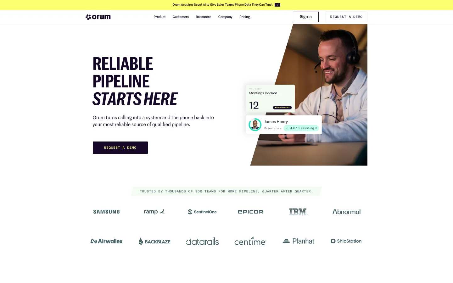 orum.com - Landing Screenshot Preview