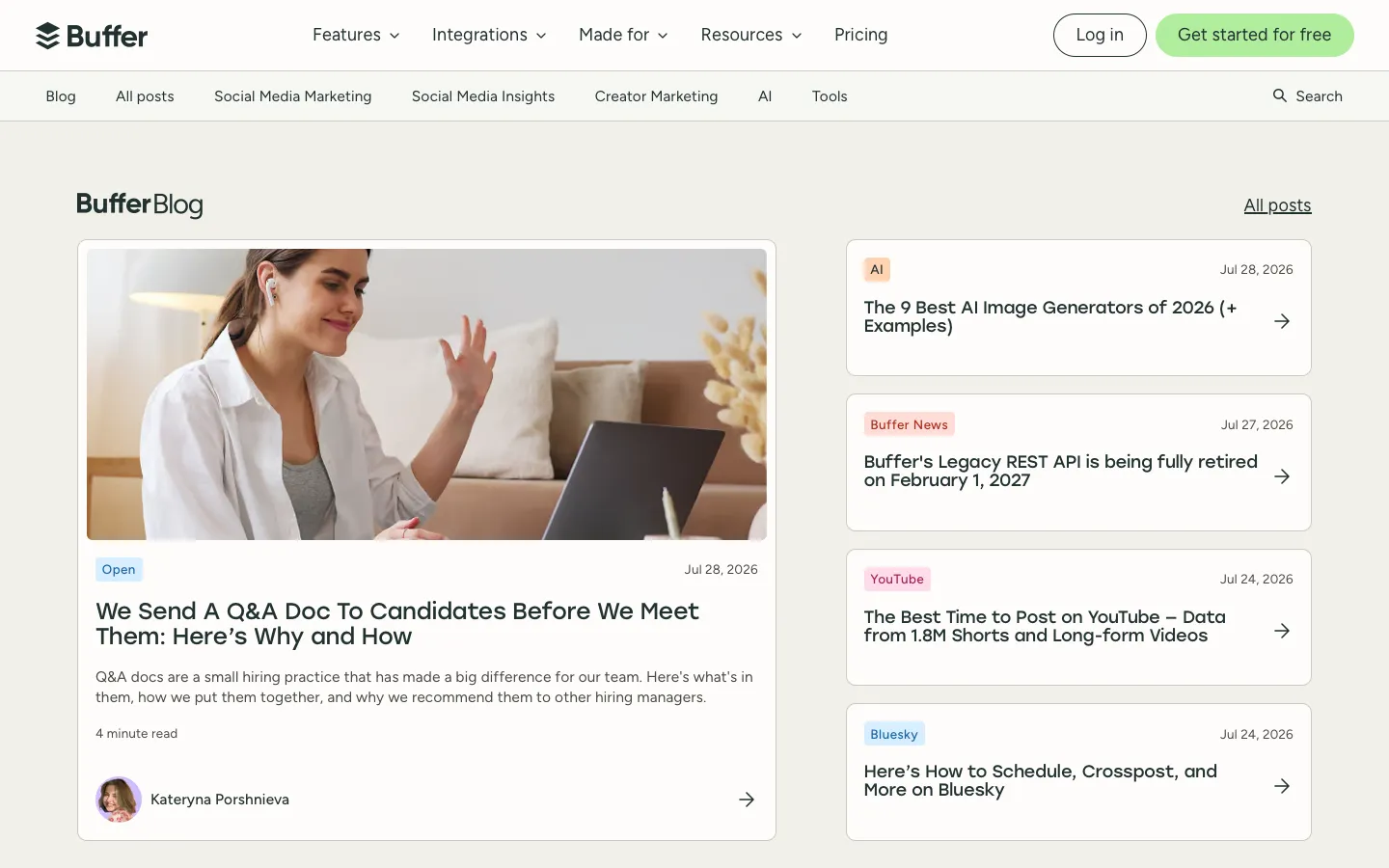 buffer.com - Blog Screenshot Preview