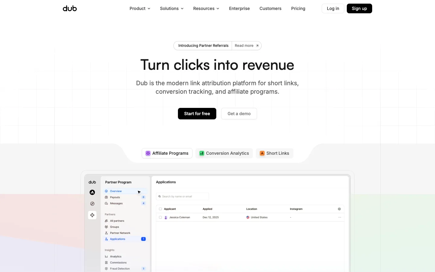 dub.co - Landing Screenshot Preview