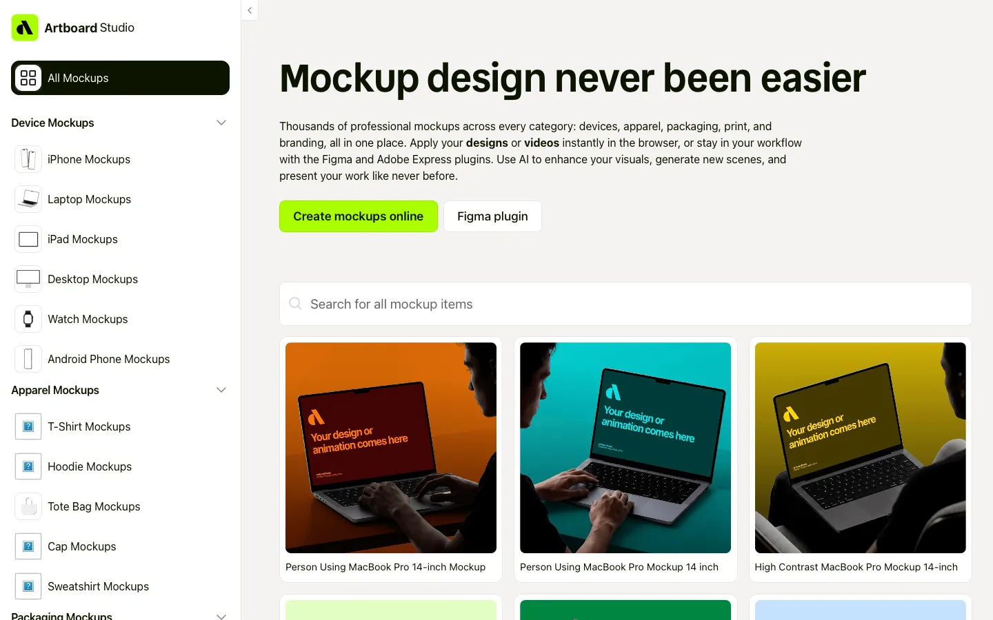 artboard.studio - Pricing Screenshot Preview