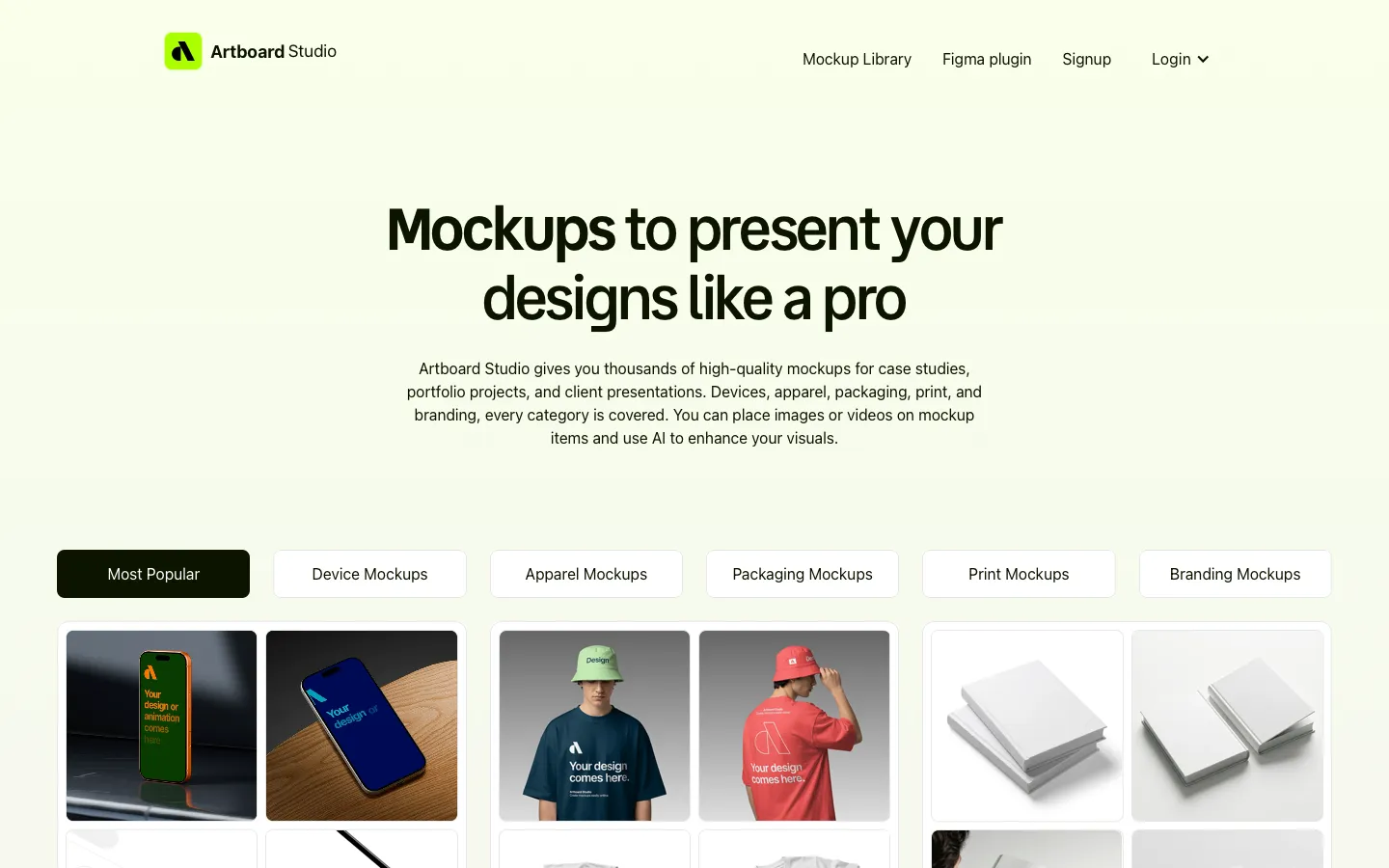 artboard.studio - Landing Screenshot Preview
