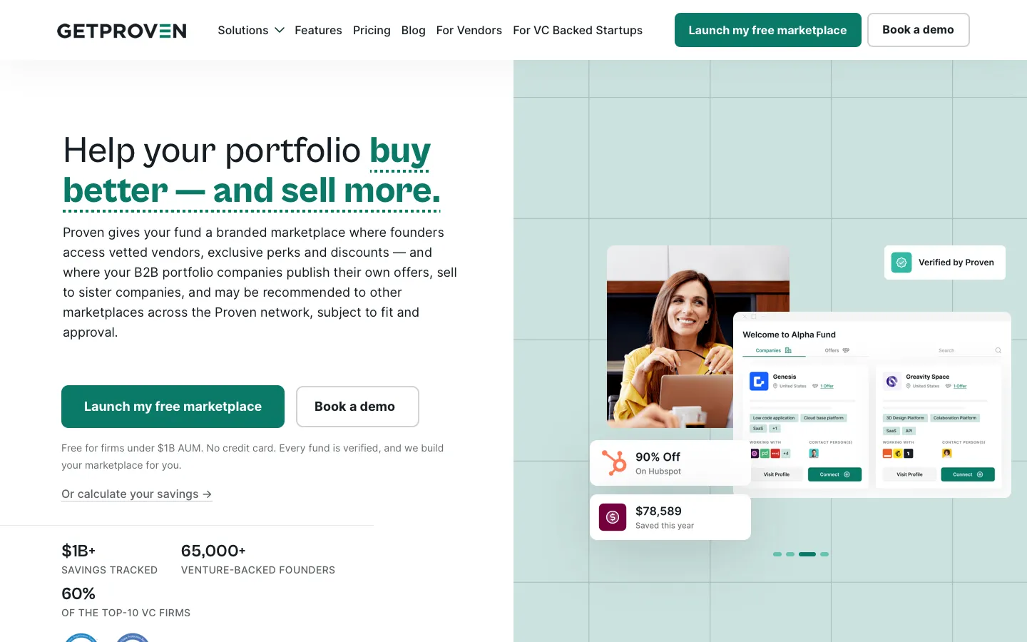 getproven.com - Landing Screenshot Preview
