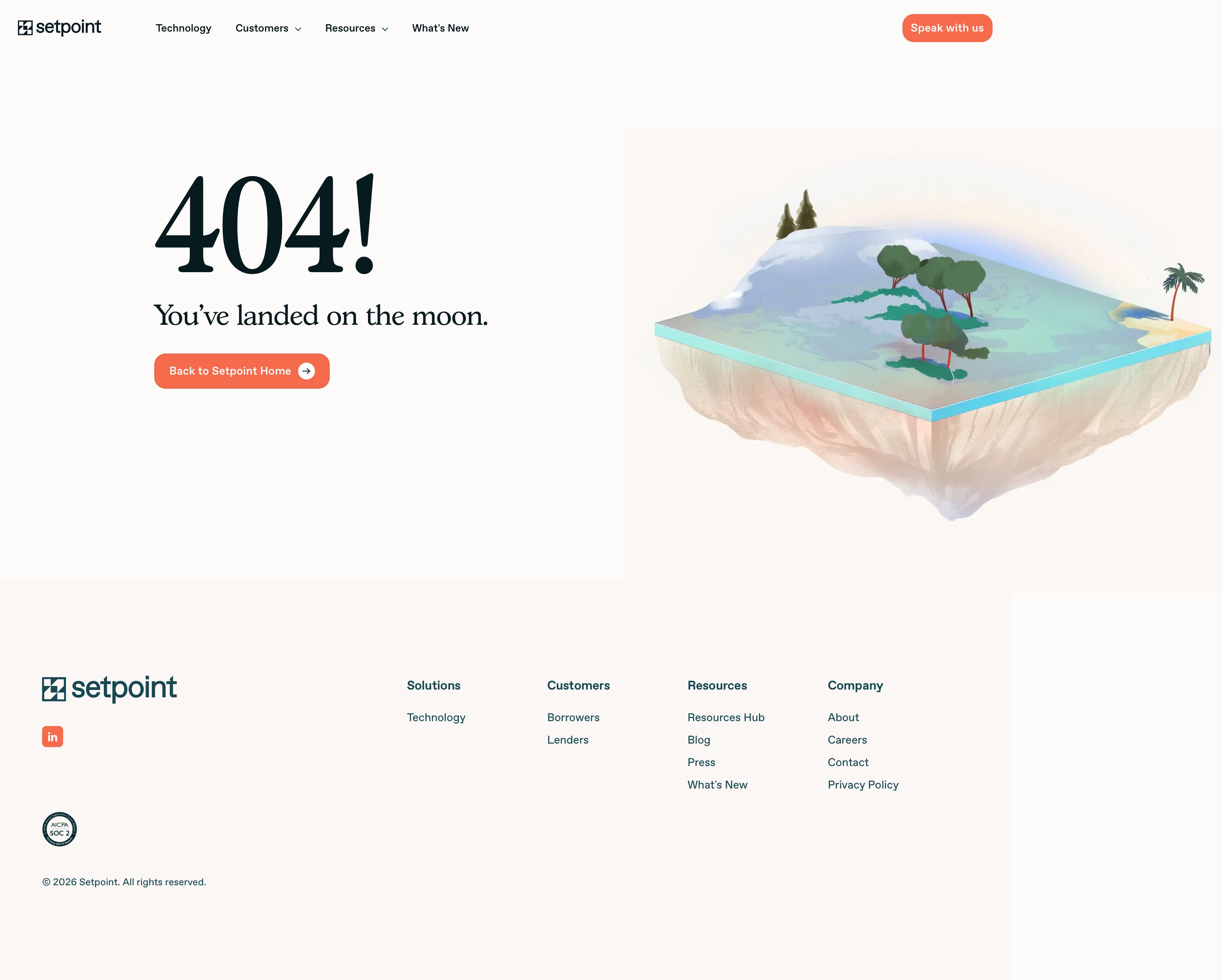 setpoint.io - 404 - Setpoint - Desktop - Tue Aug 04 2026 17:21:26 GMT+0000 (Coordinated Universal Time) Screenshot
