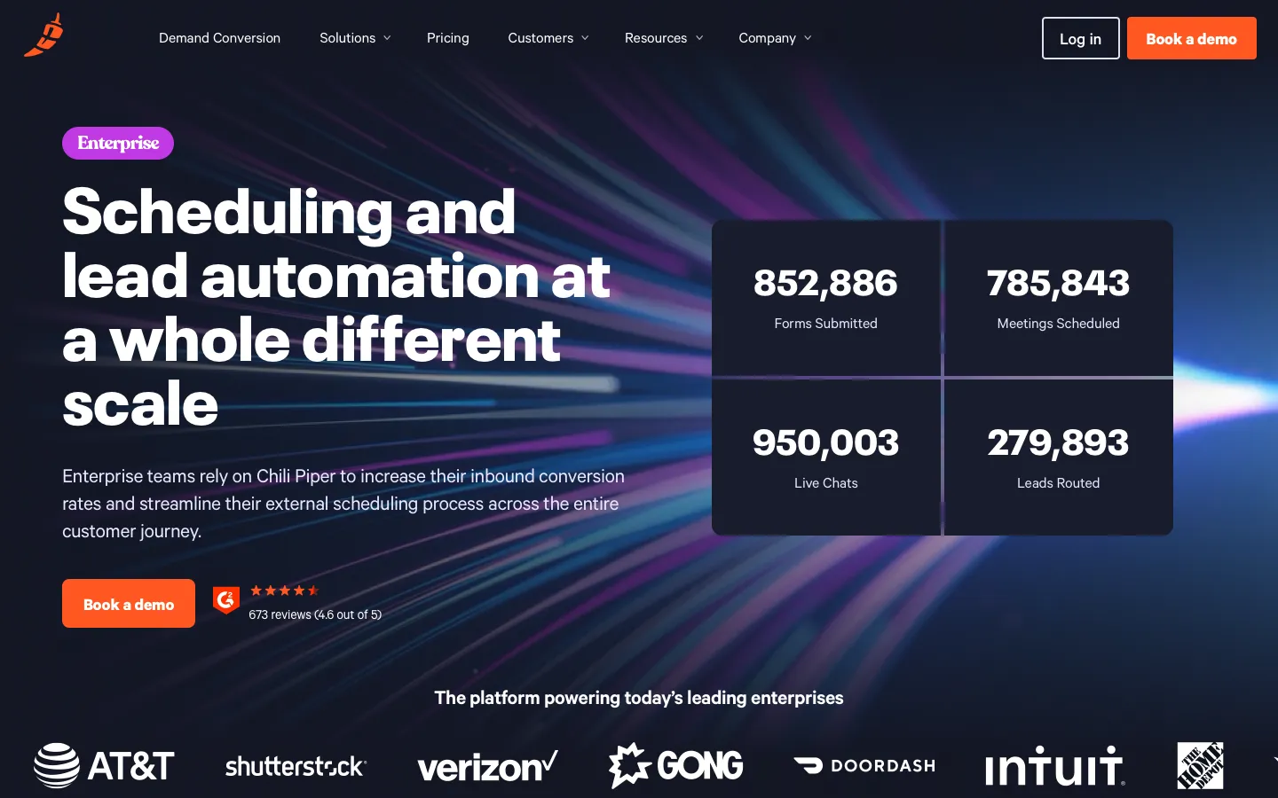 chilipiper.com - Enterprise Screenshot Preview