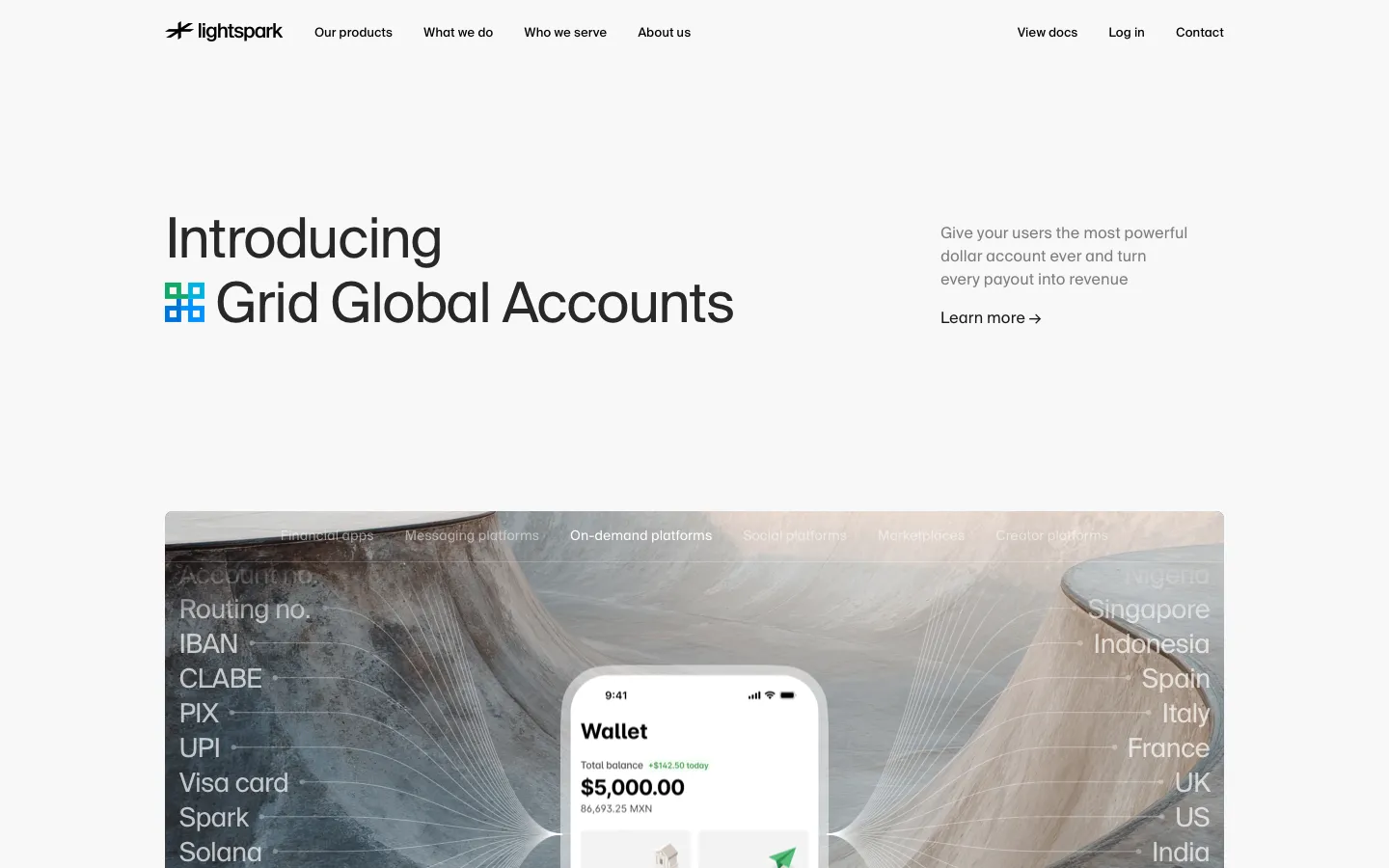 lightspark.com - Landing Screenshot Preview