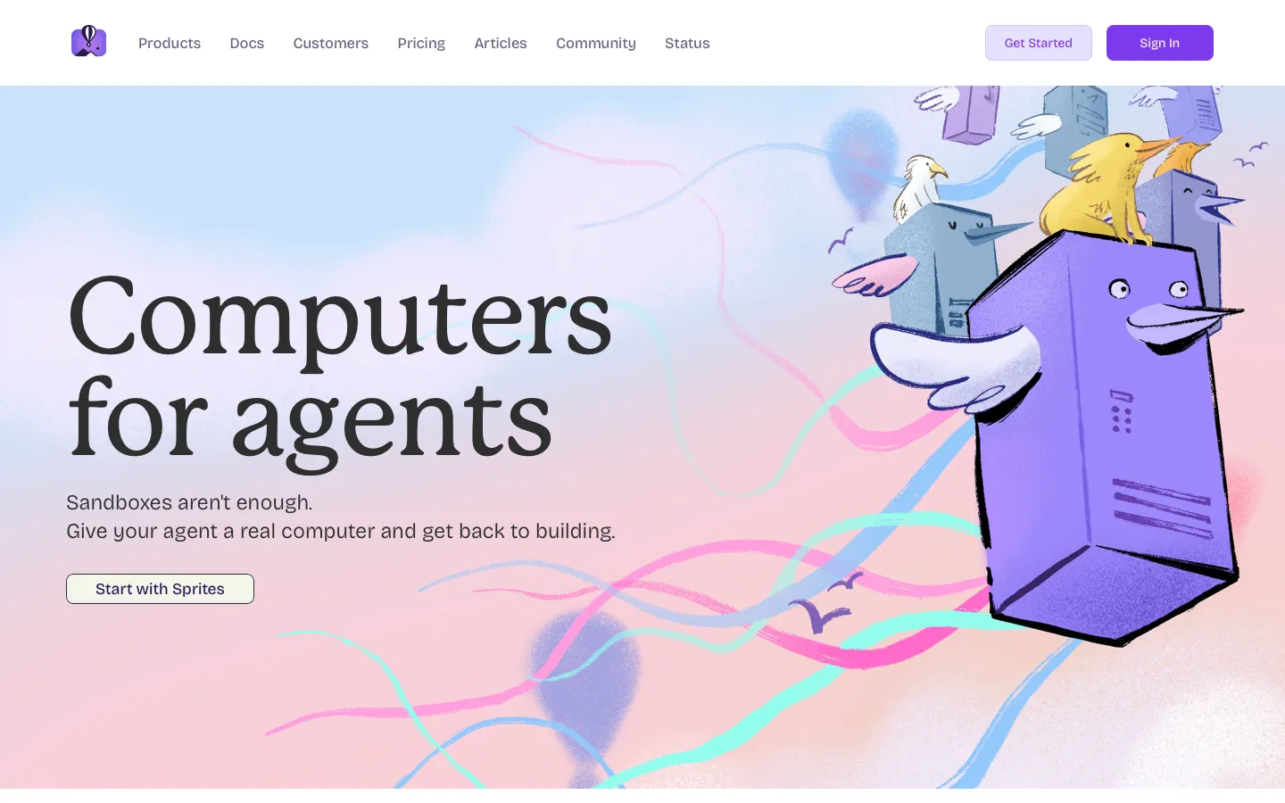 fly.io - Landing Screenshot Preview