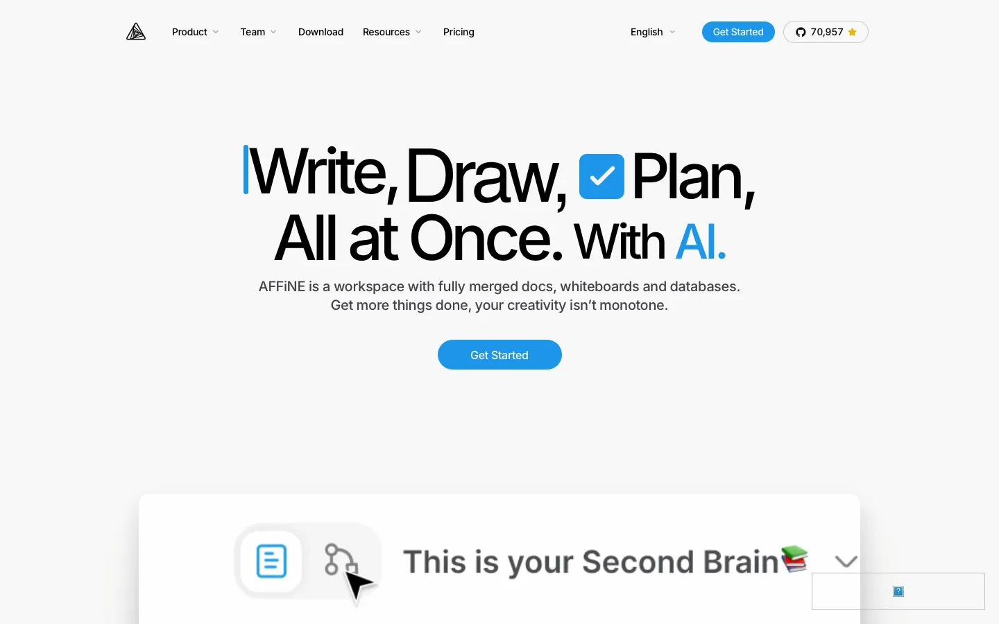 affine.pro - Landing Screenshot Preview